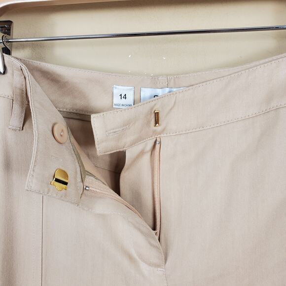 Per Se High Rise Straight-leg Dress Pants in Tan Size 14 - Picture 8 of 11